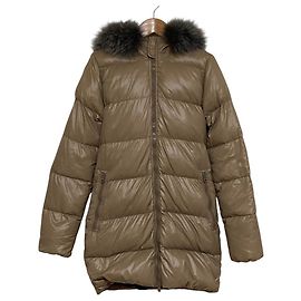 Autre Marque DUVETICA KAPPA Chaqueta larga de plumón con capucha Beige Otro