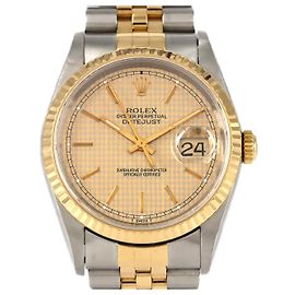 Rolex Datejust Acciaio Inossidabile e Oro Giallo Automatico Multicolore