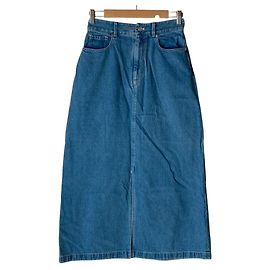 Autre Marque Lacoste Denim Maxi-Rock Blau Hellblau