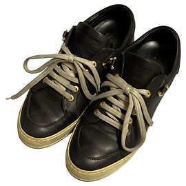 Baskets en cuir Salvatore Ferragamo Noir