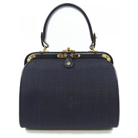 Autre Marque Borsa Comtesse in crine Blu Blu navy