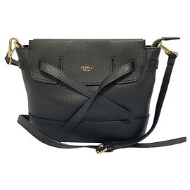 Autre Marque LOWELL Things Legacy Leather Mini Shoulder Bag Black