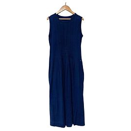 Autre Marque 45R Ärmelloses langes Kleid Blau Marineblau