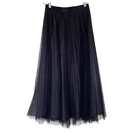 Autre Marque Jupe longue en dentelle Tiara Bleu Bleu Marine