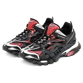 Balenciaga Track2 Mesh Metallic Chunky Sneaker Noir Rouge