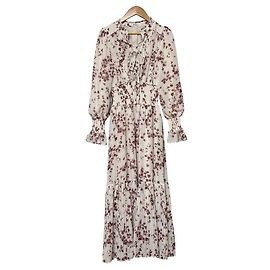Autre Marque Vestido plisado estampado Snidel Sustaina Rosa