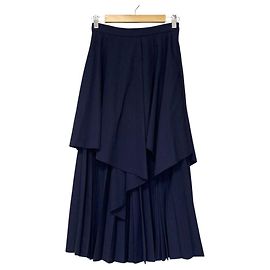 Autre Marque Falda larga plisada a capas CLANE Azul Azul marino