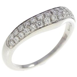Bulgari Bvlgari Fedi Platinum Ring Größe 8 Silber