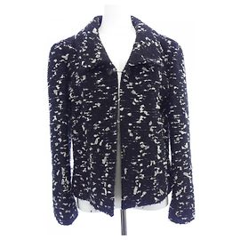 Chanel Jacket Black Textile Size 40 Black Other
