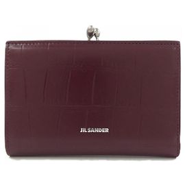 Jil Sander Ledergeldbörse Rot