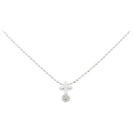 Autre Marque Collana Croce in Diamanti Au750 Altro