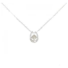 Autre Marque Collier en platine PT900 avec diamant 0.10CT Argenté