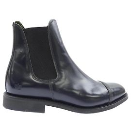 Autre Marque Sanders Leather Boots Blue Navy blue