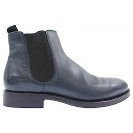 Autre Marque Botas de couro Jalan Sriwijaya Azul Azul marinho