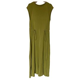 Autre Marque Vestido sin mangas con cordón babaco Verde