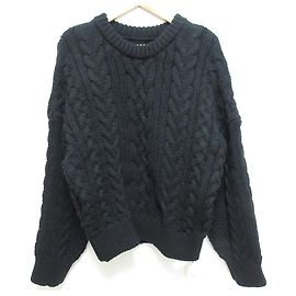 Autre Marque nairo Cable Knit Pullover Sweater Black