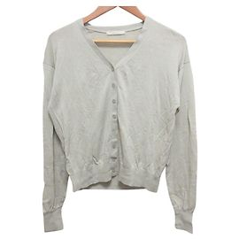 Autre Marque Cárdigan de punto cuello V PLAIN Plage Beige
