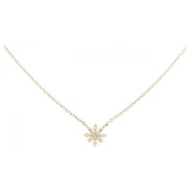 Autre Marque Collana agete in oro giallo K10 e diamanti D'oro