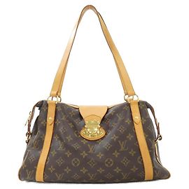 Bolso de hombro Louis Vuitton Monogram Castaño