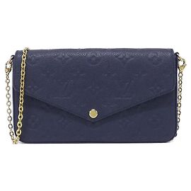 Borsa a tracolla Louis Vuitton Monogram Empreinte Blu Altro