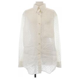 Camisa Louis Vuitton Monogram Fil Coupe Blanco