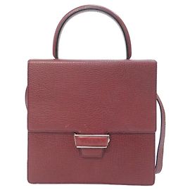 Borsa a tracolla in pelle Loewe Marrone Bordò
