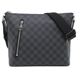 Borsa a tracolla Louis Vuitton Damier Graphite Mick Nero Altro