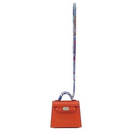 Hermès Kelly Twilly Leather Silk Charm Rouge Autre