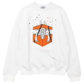 Hermès Hermes Boite Surprise Sweatshirt aus Baumwolle Weiß