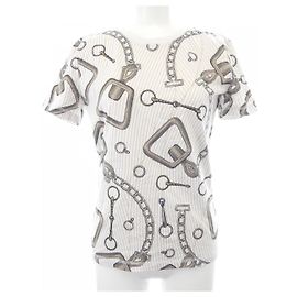Hermès T-shirt de algodão Hermes EFFET KALEIDOSCOPE Branco Outro