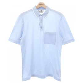 Hermès Polo Hermes en coton Bleu