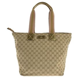 Sac cabas Gucci GG Canvas Beige Doré