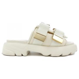 Bottega Veneta platform sandals White