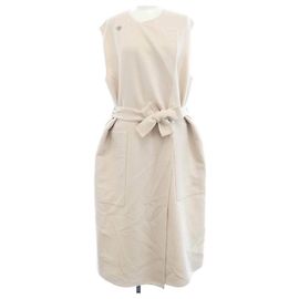 Hermès Chaleco largo de cachemira Hermes Beige