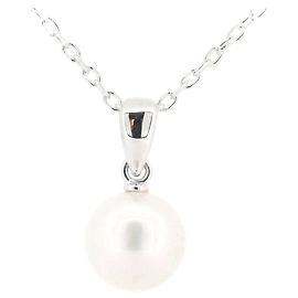 Mikimoto Au750 Pearl Necklace White