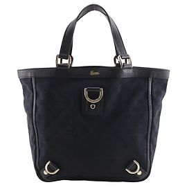 Gucci Abbey GG Canvas Handbag Black