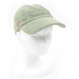 Hermès Cappello Hermes Davis in cotone bouclé Verde