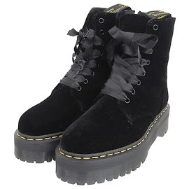Autre Marque Dr. Martens JADON Velvet Boots Black