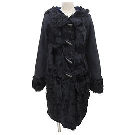 Autre Marque Diagram GRACE CONTINENTAL Sheepskin Coat Black
