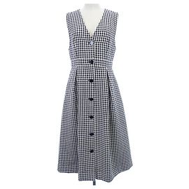 Autre Marque Diagram Dress Black White