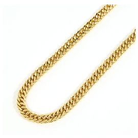Autre Marque Au750 Double Curb Necklace Golden