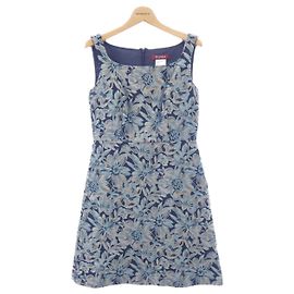 Max Mara STUDIO Kleid Blau Andere Grau Marineblau