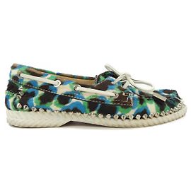 Chaussures Christian Louboutin Bleu Beige Vert