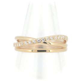 Autre Marque Bague 4℃ Au750 Diamant Doré