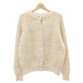 Autre Marque Drawer Wollcardigan Weiß Beige