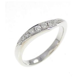 Autre Marque PT900 Platinring mit Diamant und Saphir Silber