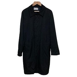 Comme des Garcons robe de chambre Wool Coat Preto