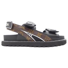Sandales Louis Vuitton Paseo Line Noir