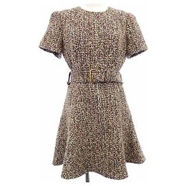 Vestido Louis Vuitton Negro Roja Dorado