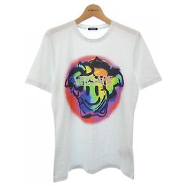 T-shirt de algodão VERSACE Branco